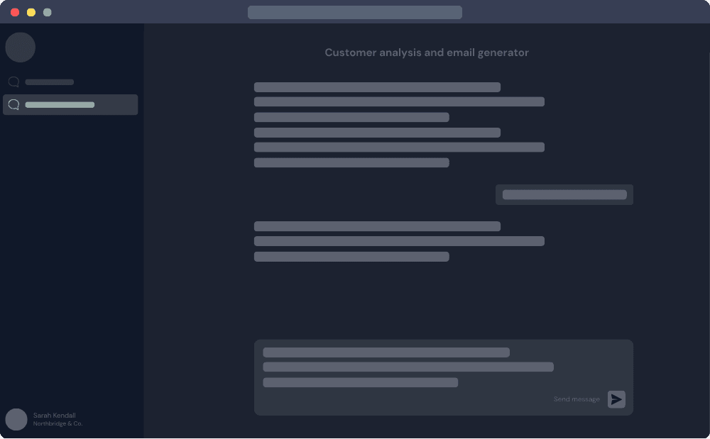 ChatShield blocking a draft message that contains an email address before it reaches an AI chat tool.